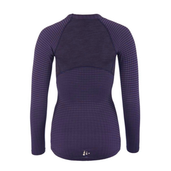CRAFT 19% VOLNENA ŽENSKA MAJICA Z DOLGIMI ROKAVI WOOL EXTREME X LS 2 DK PLUM TEMNO VIJOLIČNA - AKTIVNO PERILO