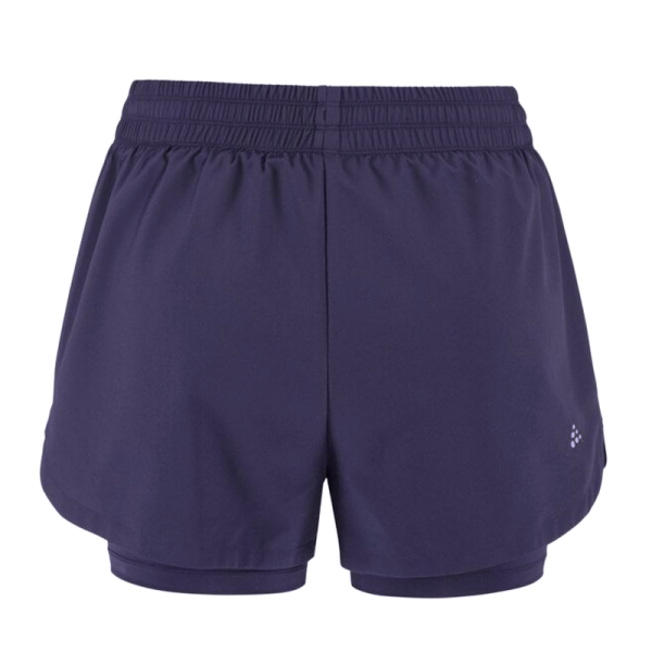 CRAFT ŽENSKE KRATKE HLAČE ADV ESSENCE 2-IN-1 SHORTS 2 TEMNO VIJOLIČNA DK PLUM
