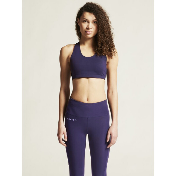CRAFT PODLOŽEN ŽENSKI ŠPORTNI MODRČEK COLLECTIVE PADDED SPORTS BRA TEMNO VIJOLIČNA DK PLUM