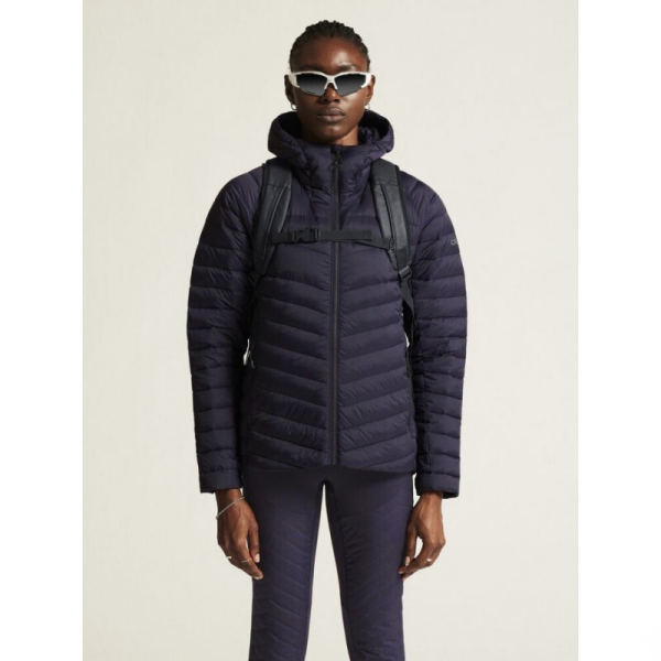 CRAFT ŽENSKA LAHKA PUHOVKA IZ PRAVEGA PUHA ADV EXPLORE LIGHT DOWN JACKET TEMNO VIJOLIČNA DK PLUM