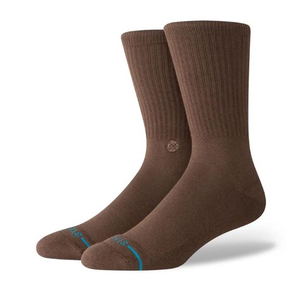 STANCE NOGAVICE ICON CREW BROWN