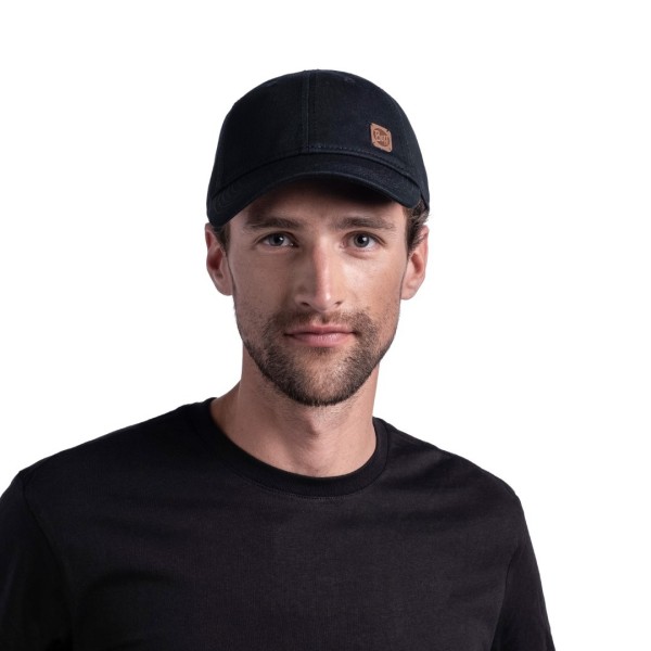 BUFF® KAPA S ŠILTOM BASEBALL CAP SOLID BLACK                                    