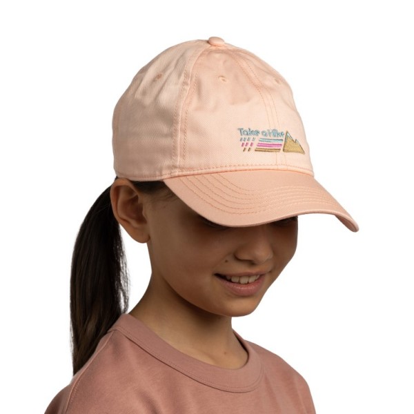 buff® otroška kapa s šiltom baseball cap solid pale pink