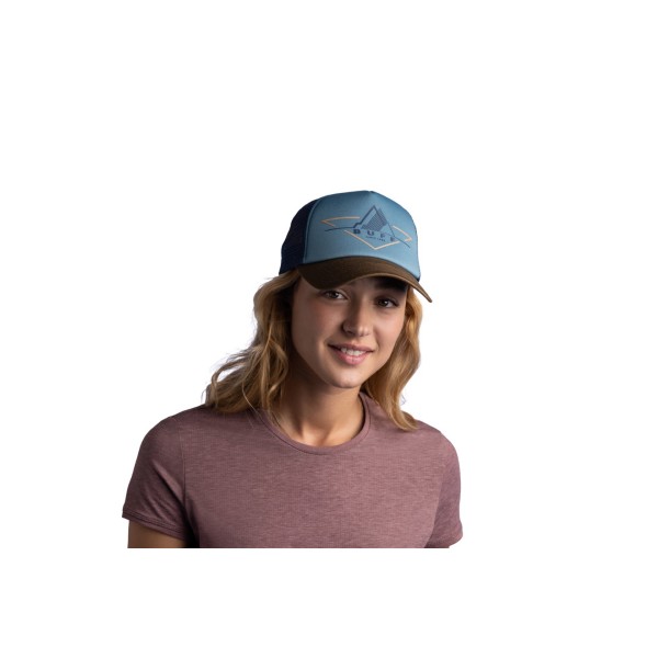 buff® trucker kapa  s šiltom stone blue
