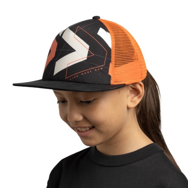 BUFF® OTROŠKA TRUCKER KAPA S ŠILTOM SKET BLACK