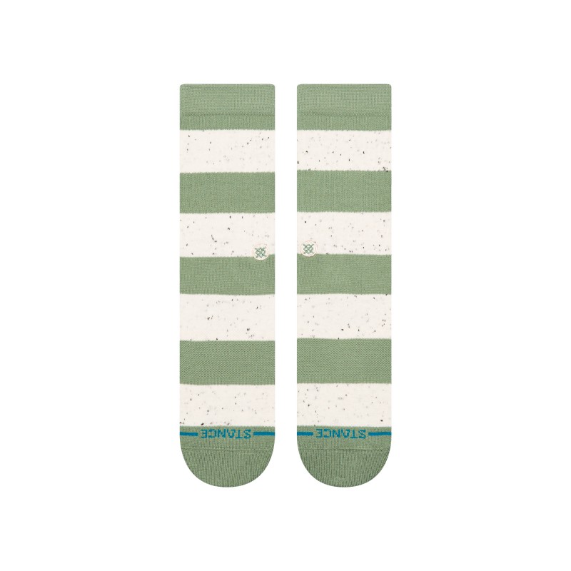 STANCE NOGAVICE NEP STRIPE CREW GREEN