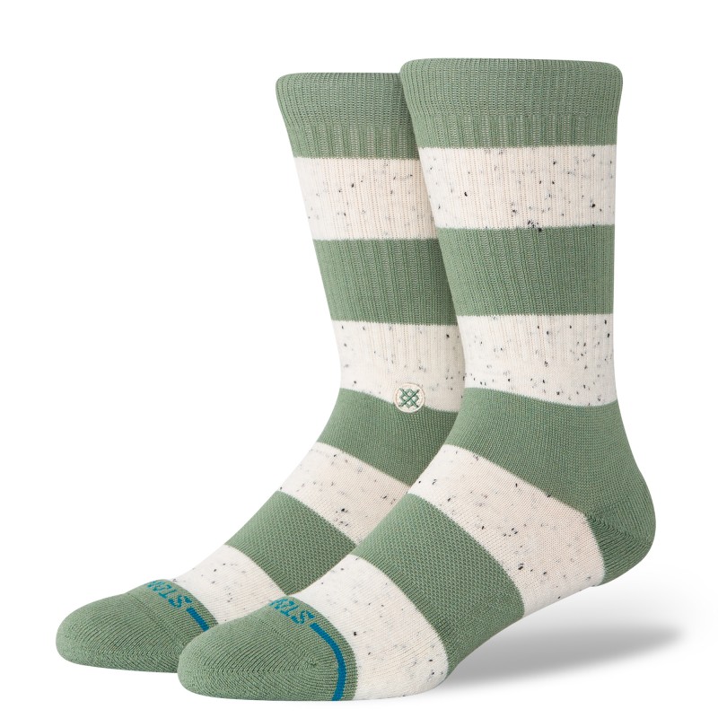 STANCE NOGAVICE NEP STRIPE CREW GREEN