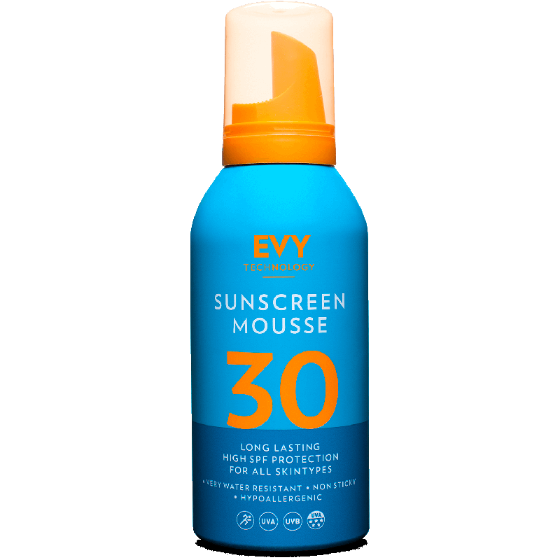 Evy Technology Sunscreen Mousse SPF 30 - ultra vodoodporna zaščitna pena za obraz in telo SPF 30 150 ML