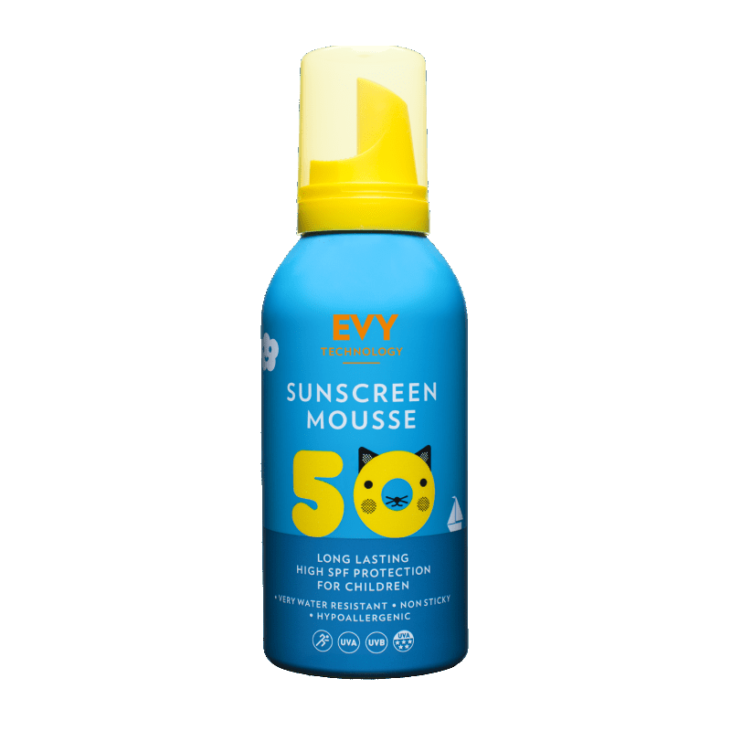 Evy Technology Sunscreen Mousse Kids SPF 50 - ultra vodoodporna zaščitna pena SPF 50 za otroke 150ml
