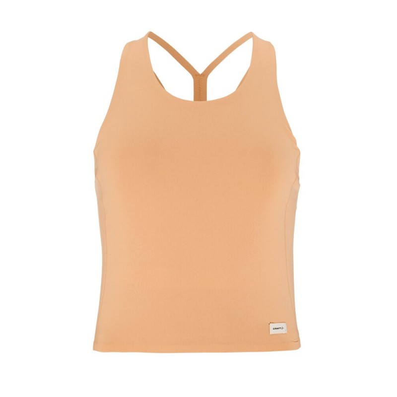 CRAFT ŽENSKA KRAJŠA MAJICA BREZ ROKAVOV ADV COLLECTIVE CROPPED SINGLET MARELIČNA APRICOT