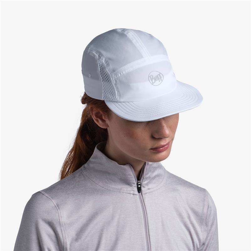 buff®   športna kapa 5 panel go white