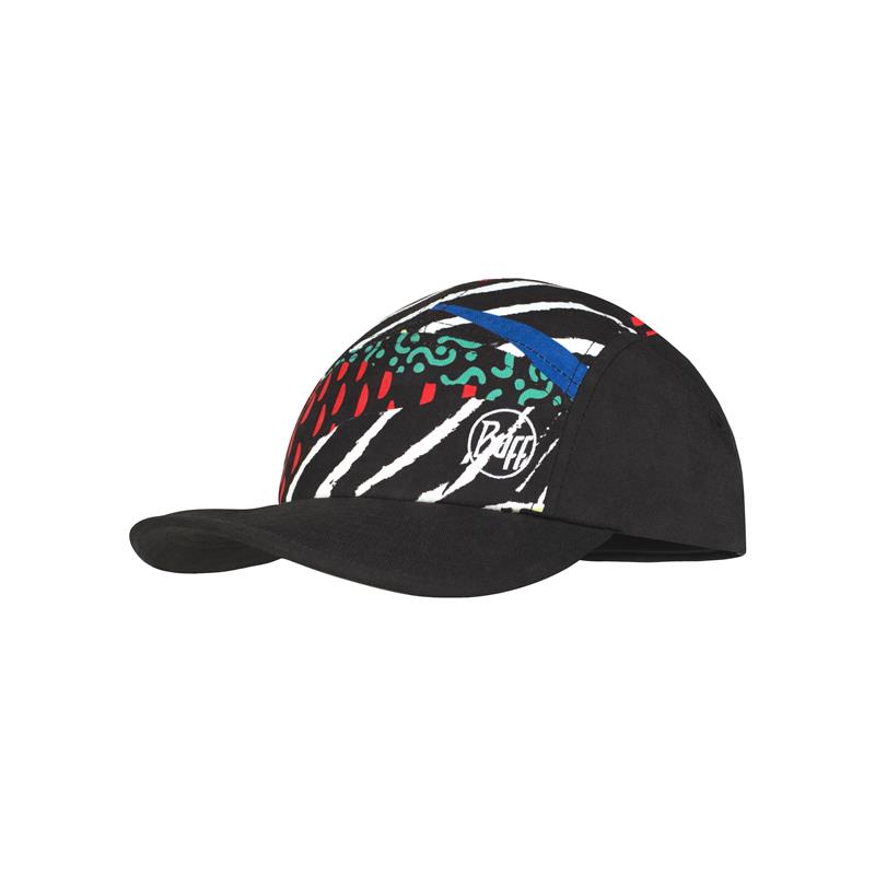 buff® otroška športna kapa 5 panel go black