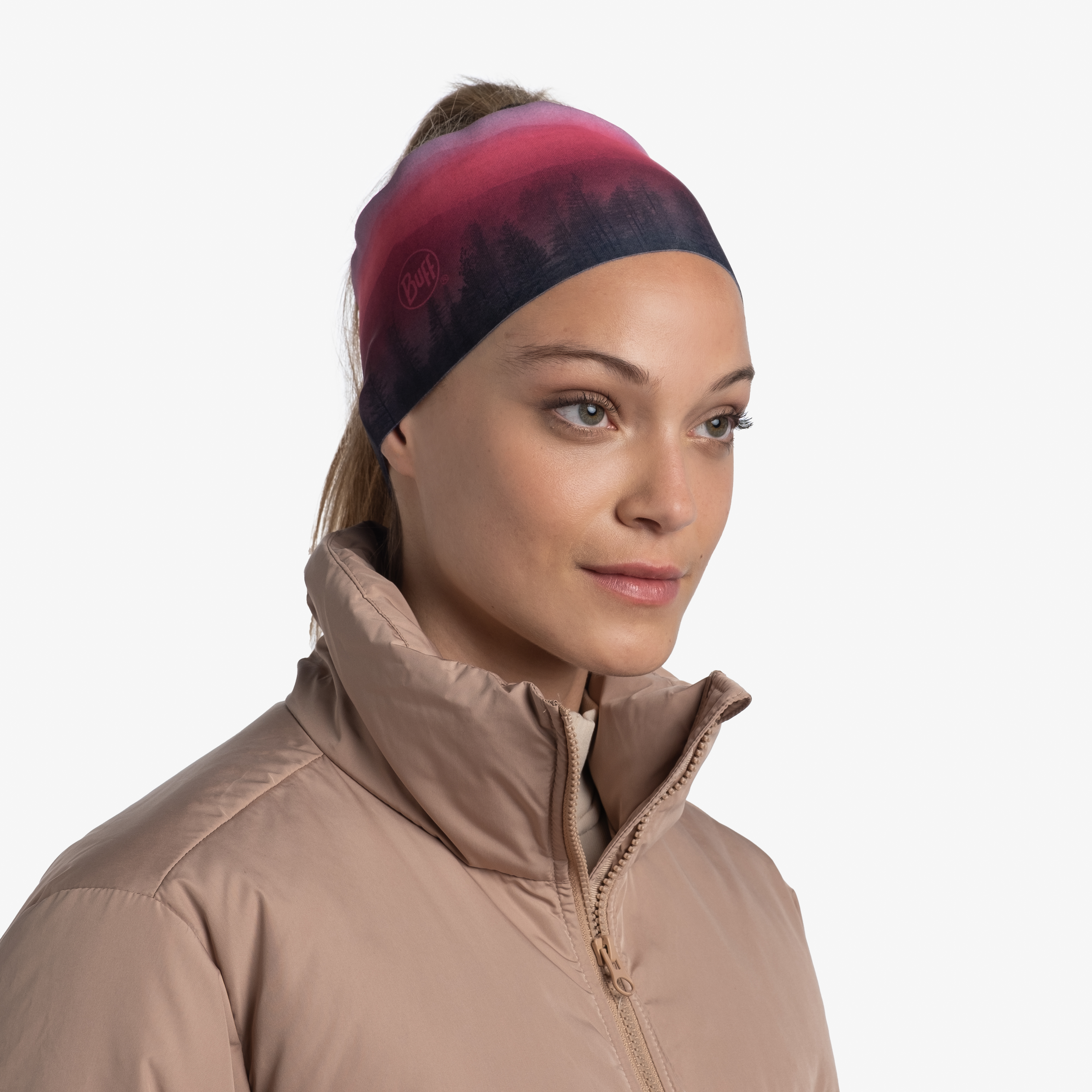 buff® trak za glavo tech fleece haera mauve