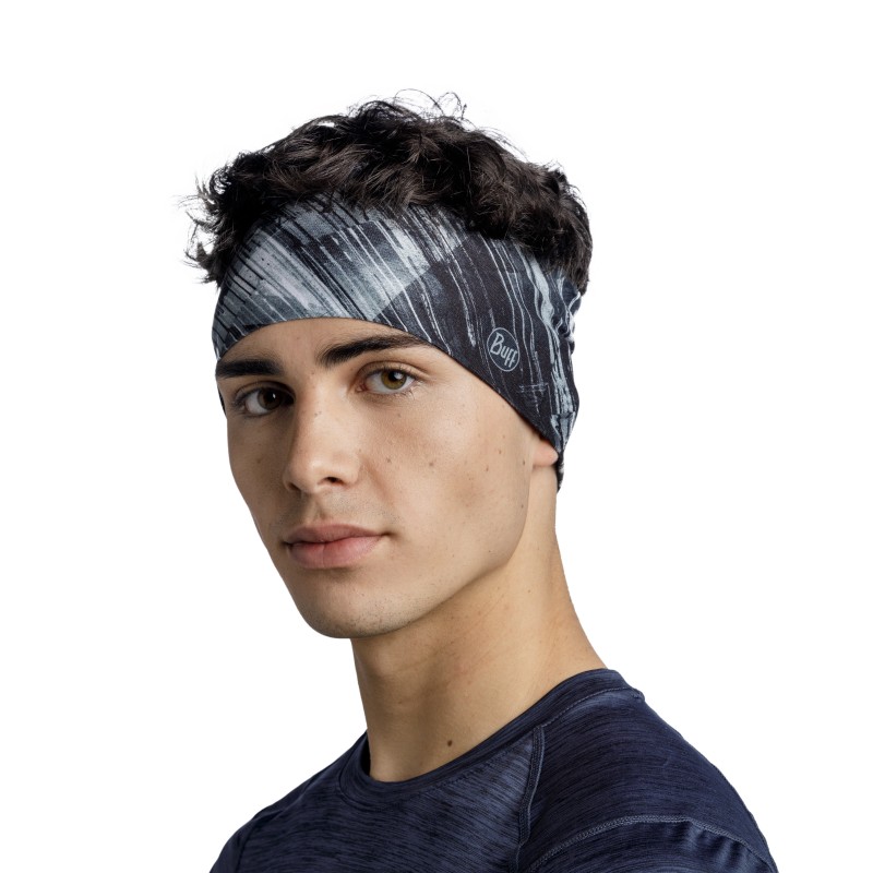 BUFF® COOLNET UV® WIDE HEADBAND NAGLAVNI TRAK  WIDE STAL GREY