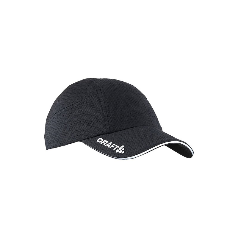 CRAFT ŠPORTNA KAPA S ŠILTOM RUNNING CAP BLACK ONE SIZE