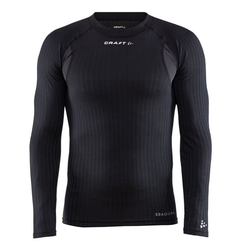 craft moška majica z dolgimi rokavi pro active extreme x black-aktivno perilo 