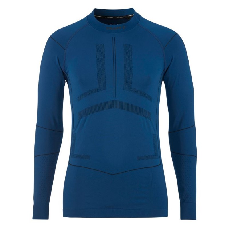 craft moška majica z dolgimi rokavi active intensity cn ls plava/black - aktivno perilo