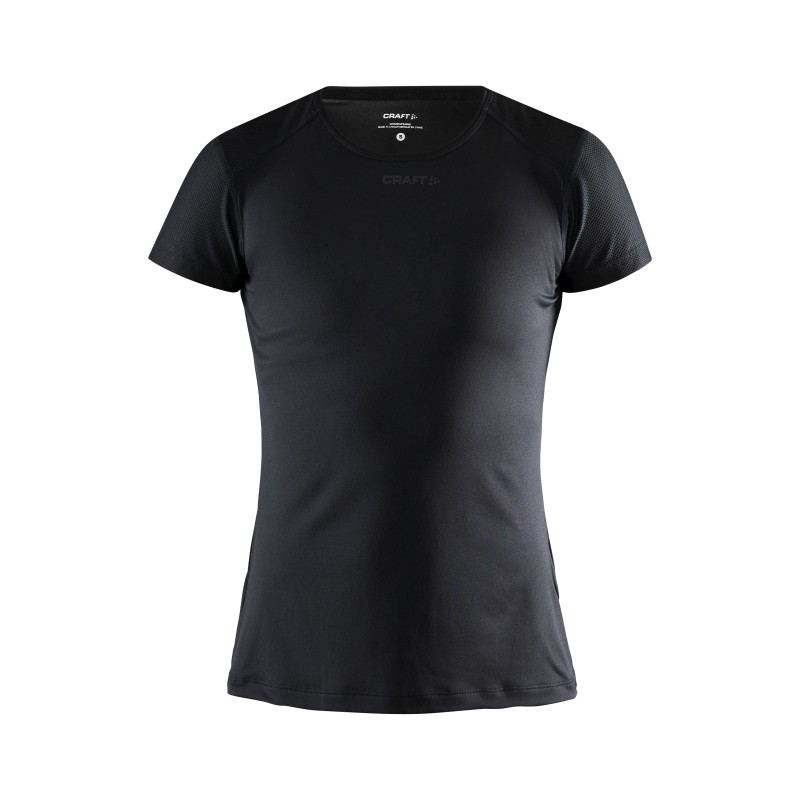 CRAFT ŽENSKA MAJICA ADV ESSENCE SS SLIM TEE S KRATKIMI ROKAVI BLACK