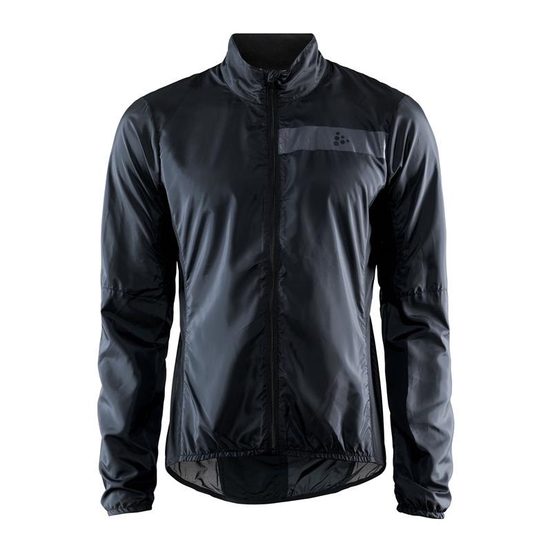 craft moška kolesarska jakna vetrovka essence light wind jacket black