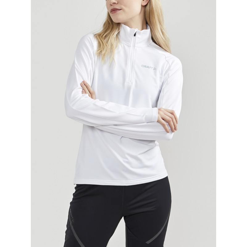 craft ženski športni puli CORE GAIN MIDLAYER WHITE
