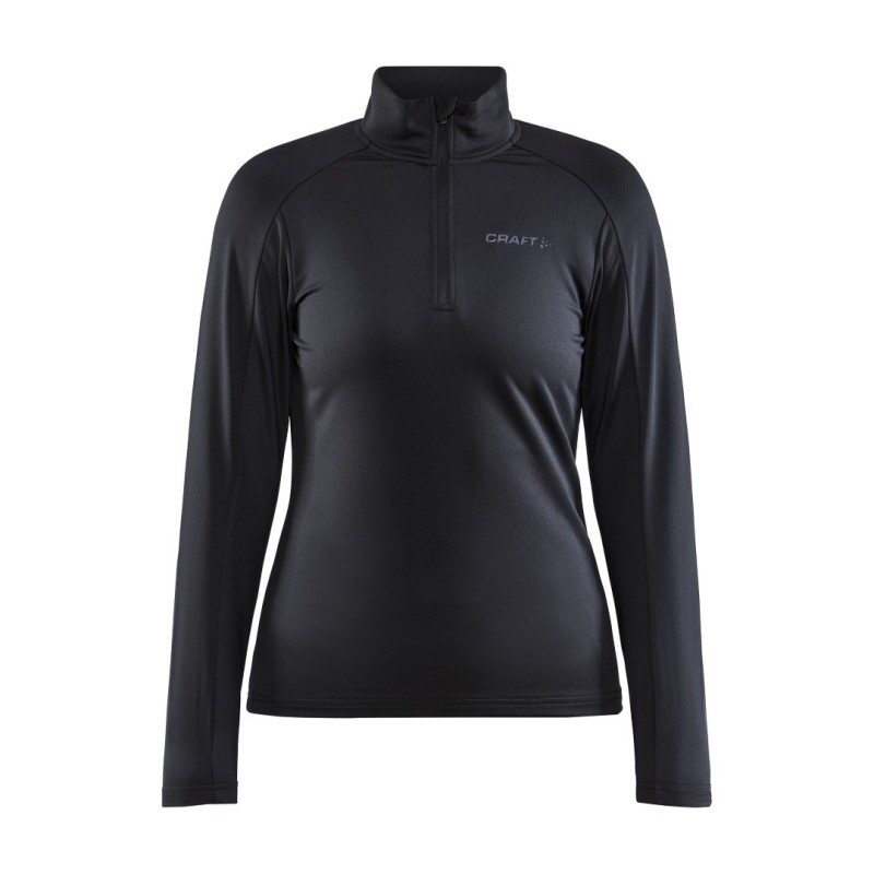 craft ženski športni puli CORE GAIN MIDLAYER BLACK