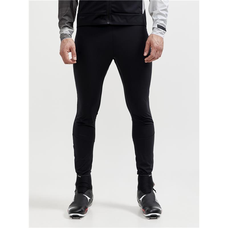 craft moške tekaške pajkice pro velocity wind  tights black/black - dres za tek na smučeh