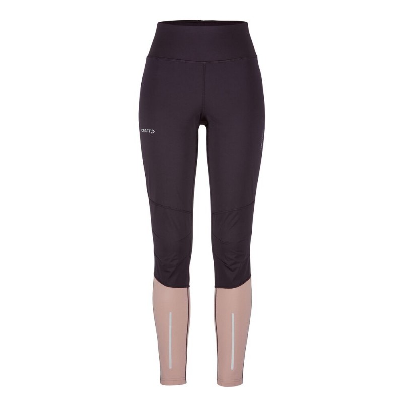 CRAFT ŽENSKE DOLGE ZIMSKE PROTIVETRNE PAJKICE ADV ESSENCE WIND TIGHTS DK PLUM/CHAR