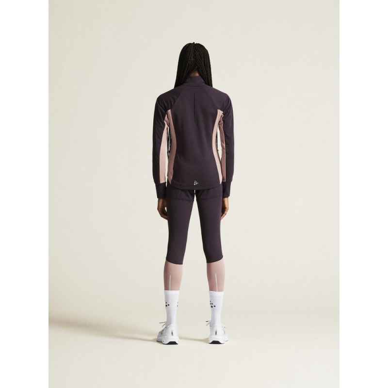 CRAFT ŽENSKE DOLGE ZIMSKE PROTIVETRNE PAJKICE ADV ESSENCE WIND TIGHTS DK PLUM/CHAR