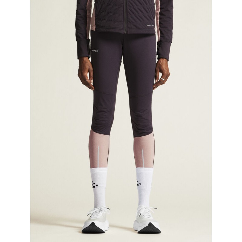 CRAFT ŽENSKE DOLGE ZIMSKE PROTIVETRNE PAJKICE ADV ESSENCE WIND TIGHTS DK PLUM/CHAR