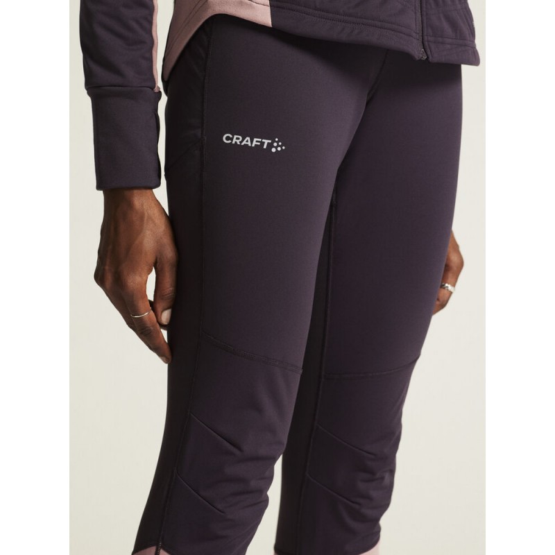 CRAFT ŽENSKE DOLGE ZIMSKE PROTIVETRNE PAJKICE ADV ESSENCE WIND TIGHTS DK PLUM/CHAR