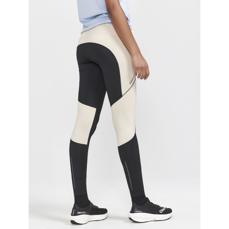 craft ženske dolge zimske pajkice ADV ESSENCE WARM TIGHTS BLACK-ECRU