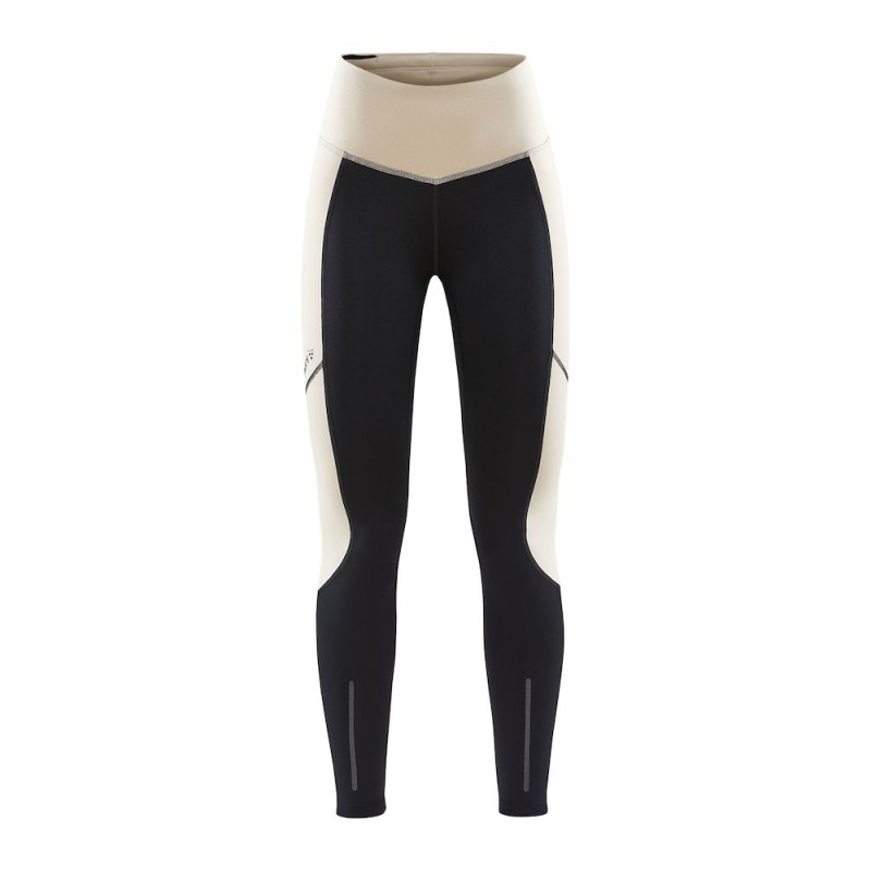 craft ženske dolge zimske pajkice ADV ESSENCE WARM TIGHTS BLACK-ECRU