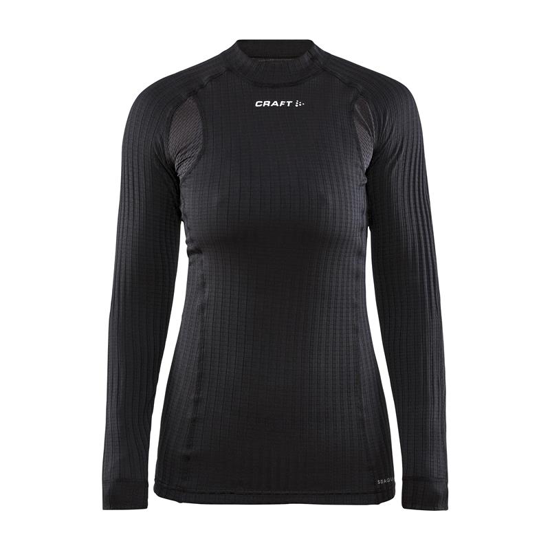 craft ženska majica z dolgimi rokavi pro active extreme x black-aktivno perilo 