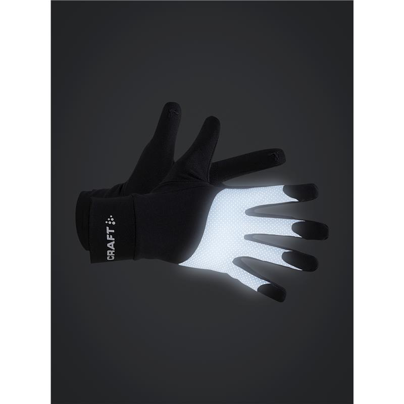 craft rokavice odsevne adv lumen fleece black