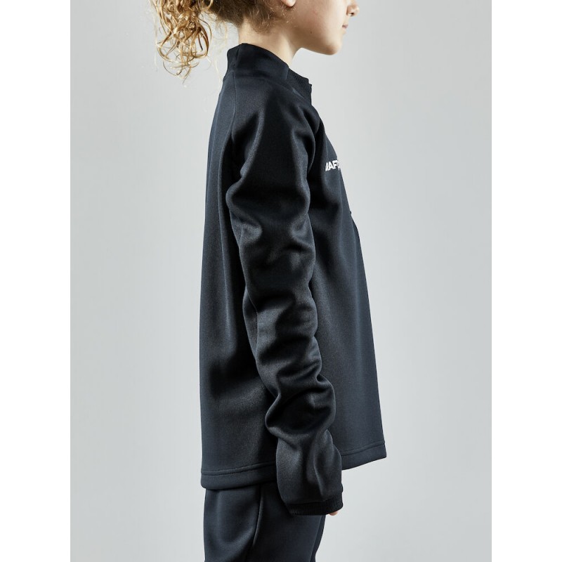 CRAFT OTROŠKI ŠPORTNI PULI Z ZADRGO EVOLVE HALFZIP JUNIOR BLACK