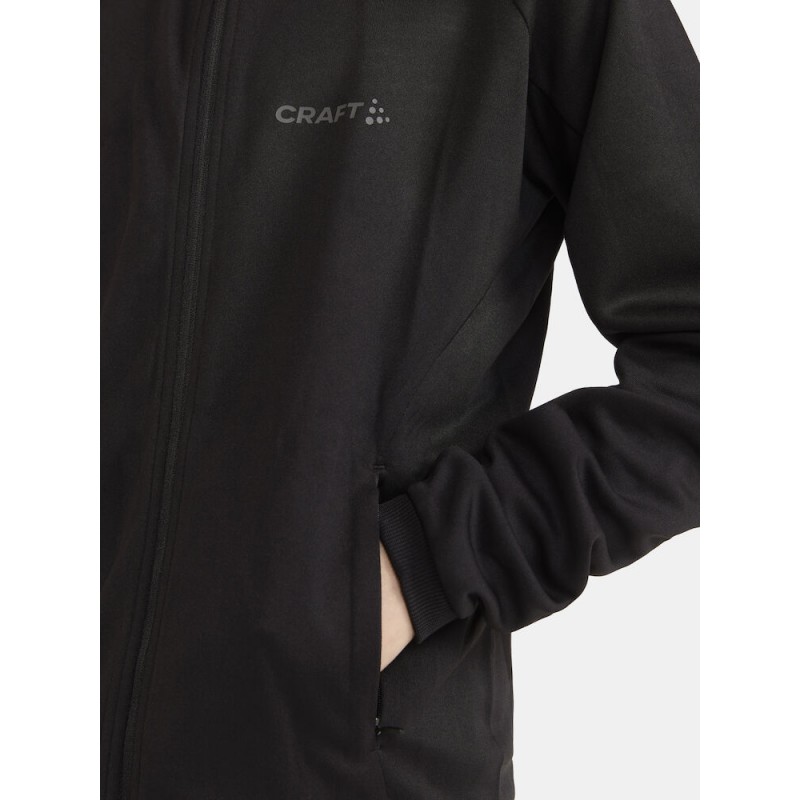 CRAFT OTROŠKA FUNKCIJSKA ŠPORTNA JOPICA EVOLVE HOOD JACKET JR BLACK ZA NAJSTNIKE