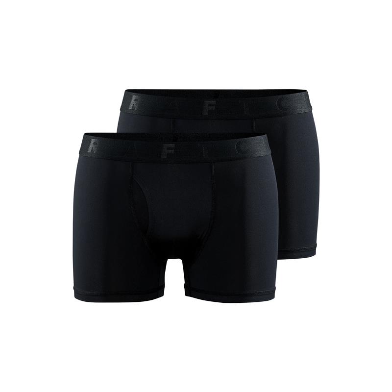 craft moške spodnje hlače boksarice core dry 3-inch 2-pack black