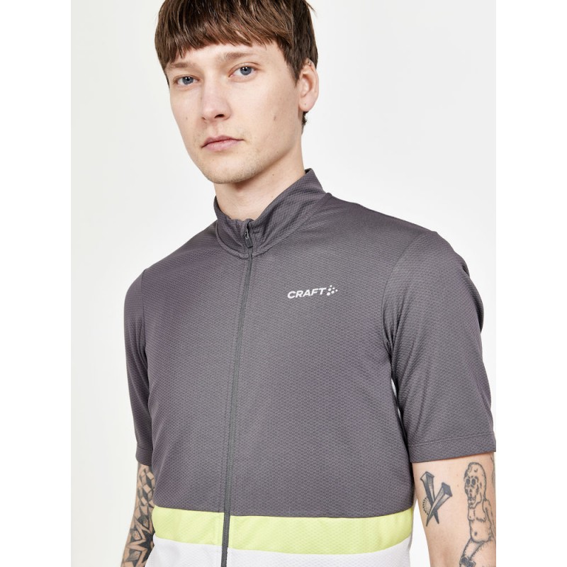 craft moška kolesarska majica s kratkimi rokavi core endur jersey granite-ash