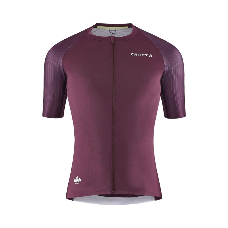 craft moška kolesarska majica pro aero  burgundy