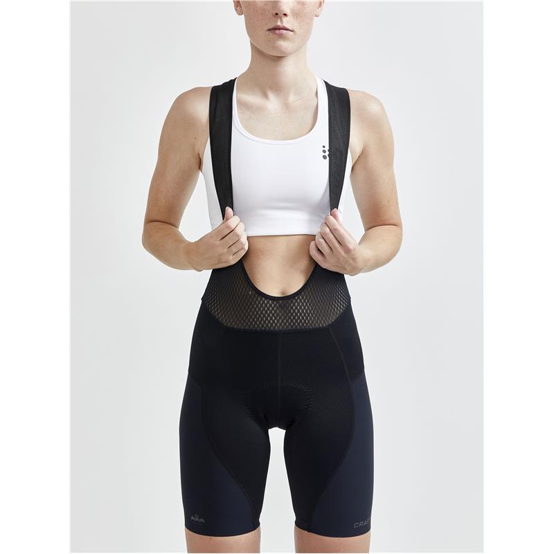 CRAFT ŽENSKE KOLESARSKE HLAČE Z NARAMNICAMI ADV AERO BIB SHORTS BLACK