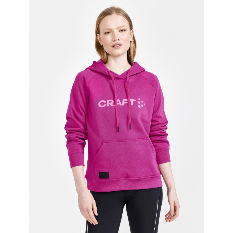 craft ženski pulover s kapuco core craft hood  roxo