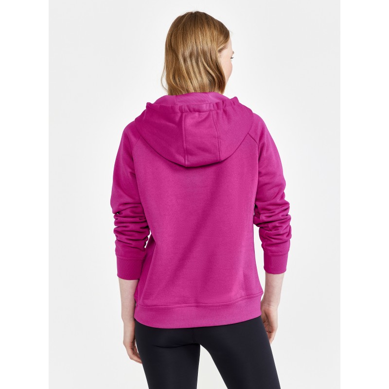 craft ženski pulover s kapuco core craft hood  roxo