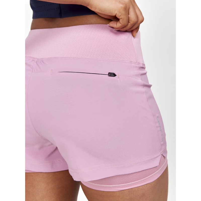 CRAFT ŽENSKE KRATKE HLAČE 2V1 ADV ESSENCE 2-IN-1 SHORTS DAWN