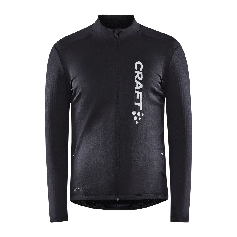 craft moška kolesarska majica z dolgimi rokavi CORE BIKE SUBZ LS JERSEY BLACK-SILVER