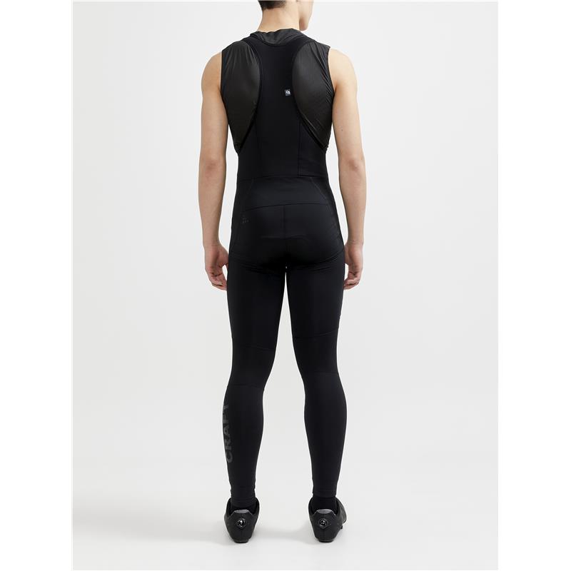 craft moške zimske kolesarske hlače core subz bib bike tights black