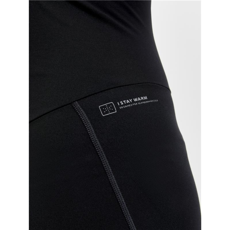 craft ženske zimske kolesarske hlače core bike subz bib tights black