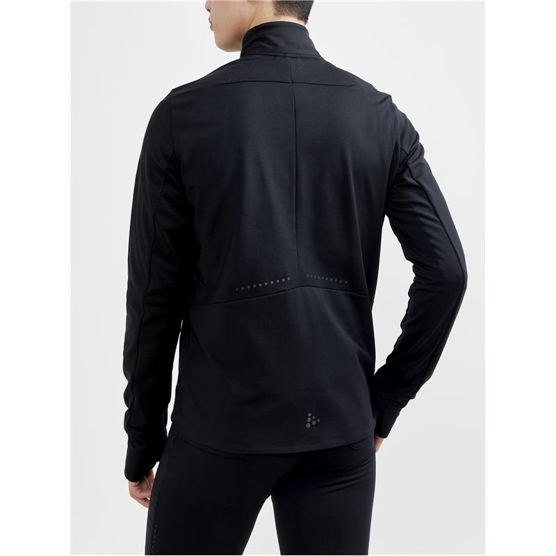 craft moška jakna adv subz jacket black - zimski tek
