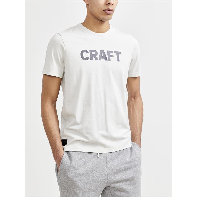 craft moška športna majica s kratkimi rokavi iz mešanice bombaža core craft ash