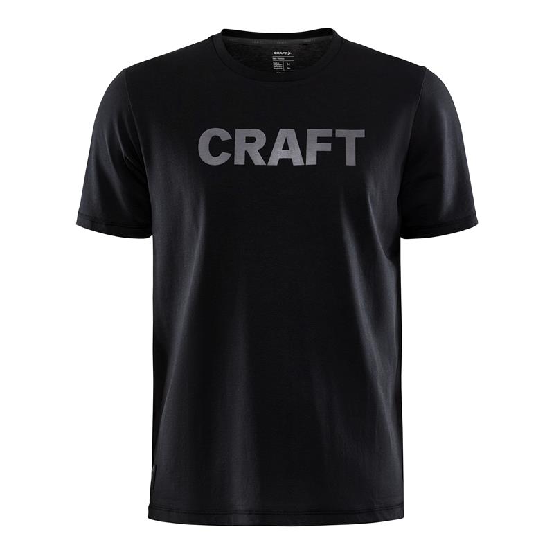 craft moška športna majica s kratkimi rokavi iz mešanice bombaža core craft black
