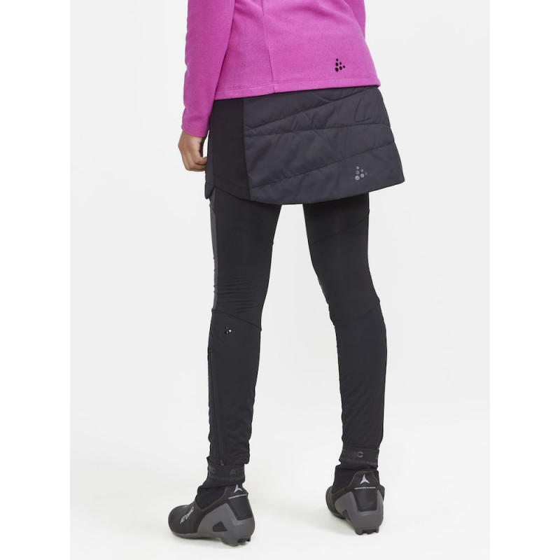 Craft žensko krilo CORE NORDIC TRAINING INSULATE SKIRT BLACK  - tek na smučeh